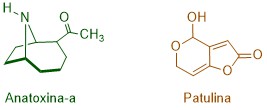 Biotoxinas: patulina y anatoxina-a